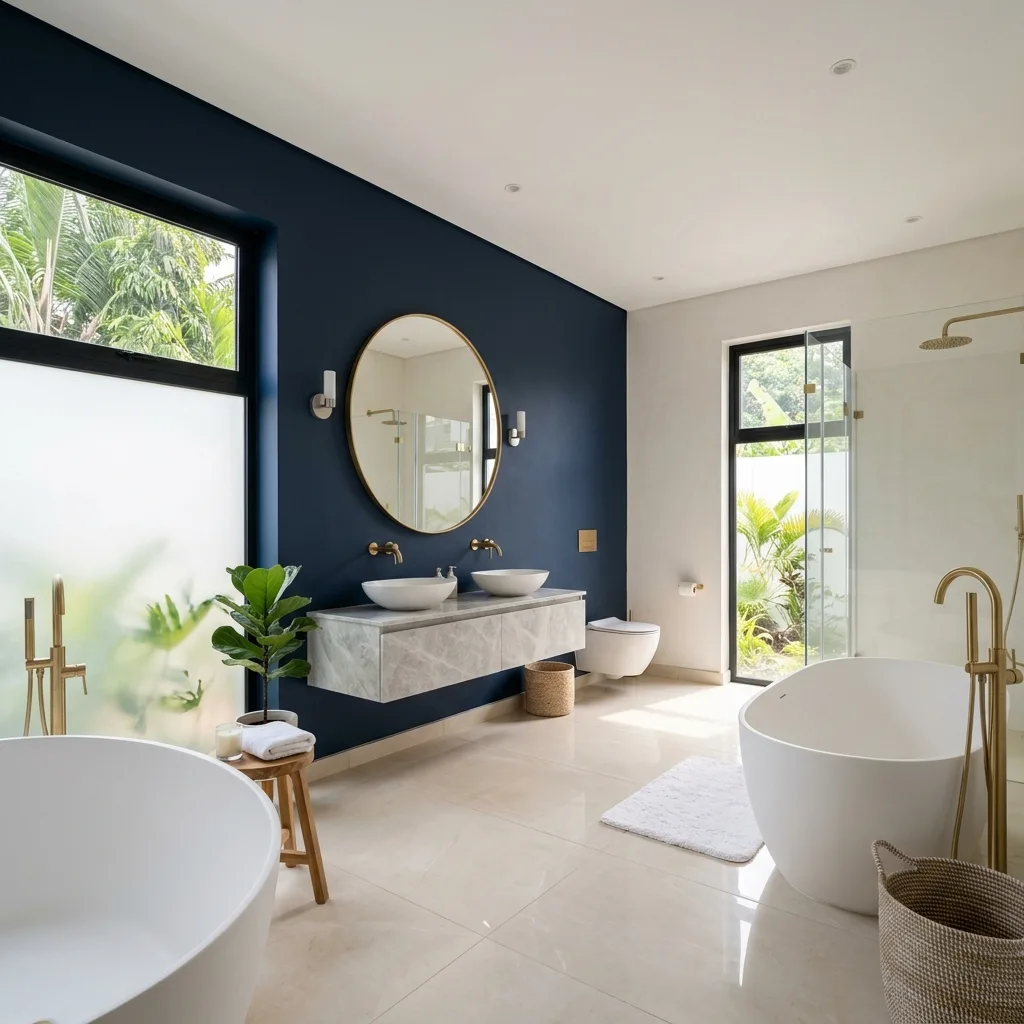 Premium luxury bathroom interior — BIL supply and installation